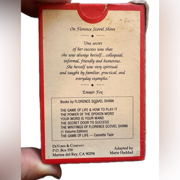 The Game of Life & How To Play It Florence Scovel Shinn Affirm Inspiring Cards - Picture 8 of 12